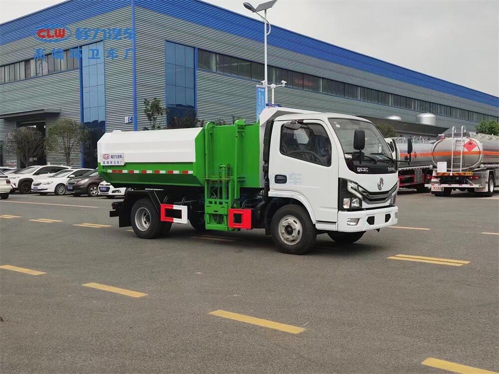 5方掛桶式垃圾車-東風(fēng)多利卡5方掛桶式垃圾車廠家